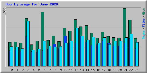 Hourly usage for June 2026